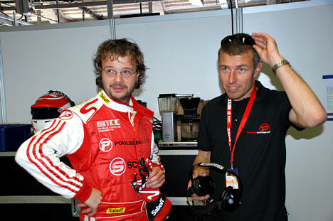 Kristian Poulsen havde den tidligere vicemester i DTC, Henrik Lundgaard, med som sin race engineer.